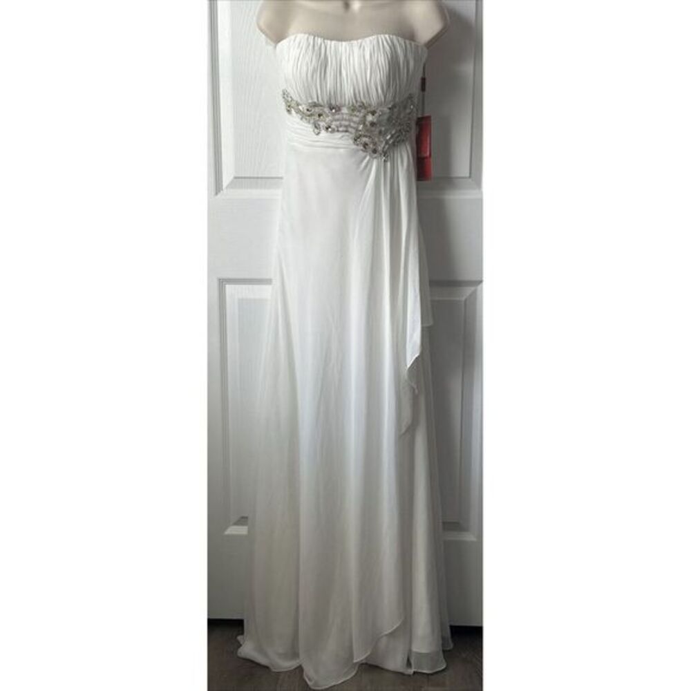 Ivory Star Box‎ Wedding Dress Strapless Beaded Size Small NWT